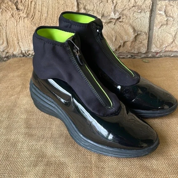 Nike Lunar Elite Sky Hi Sneakerboot Black/black-volt Rare Sold Out Hard to find - Picture 10 of 11